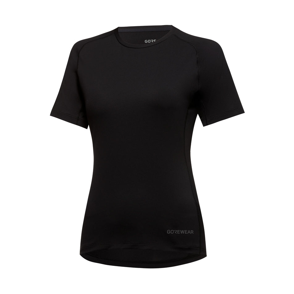 Front view of the GOREWEAR Women's Everyday Tee in the Black colourway. (8609568456866)