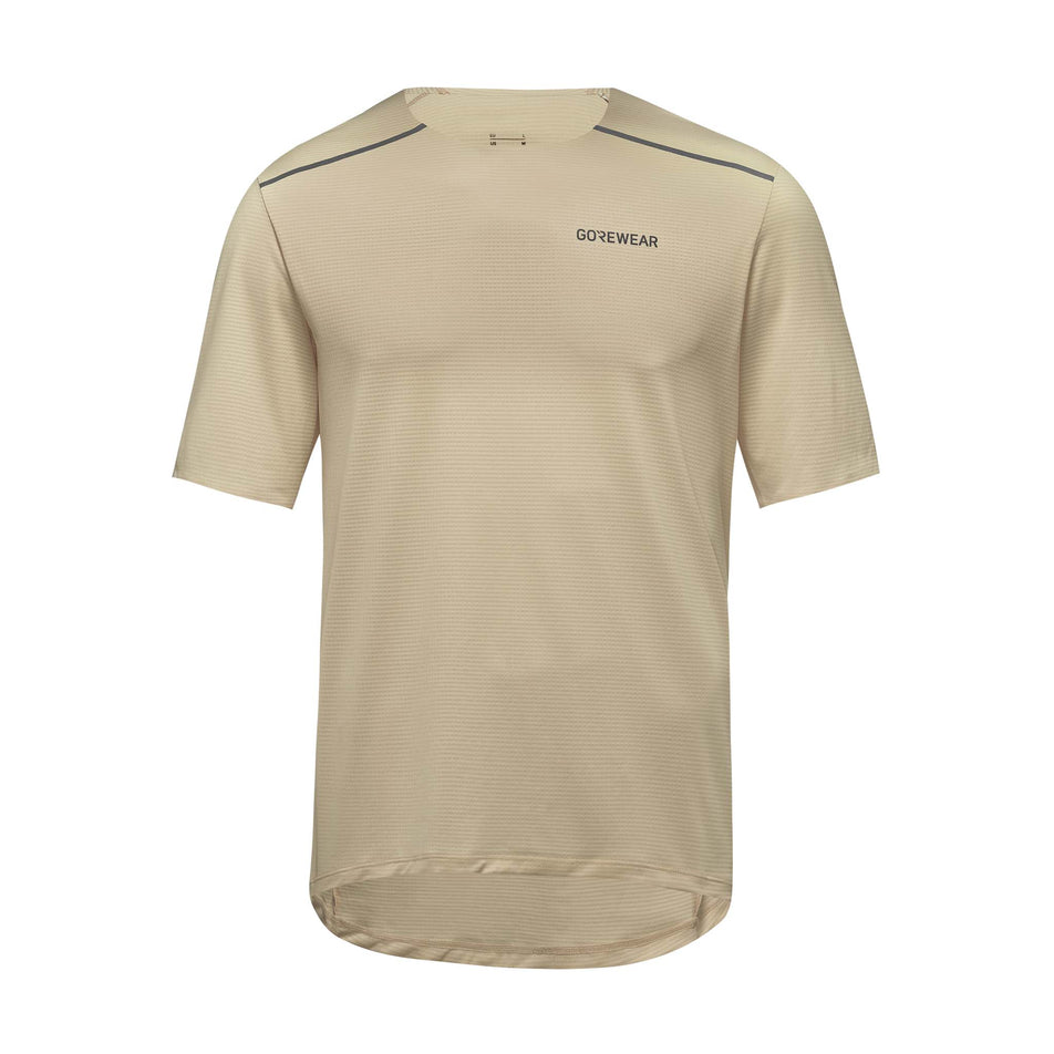 The front of the GORWEAR Men's Contest 2.0 Tee in the Tech Beige colourway. (8608706199714)