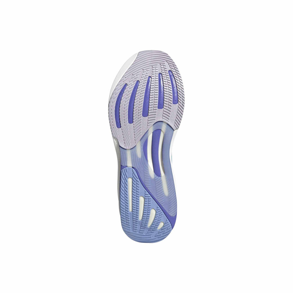 Outsole of the right shoe from a pair of adidas women's Supernova Rise Running Shoes in the Semi Flash Aqua/Cobalt Blue/Blue Spark Met. colourway (8472646156450)