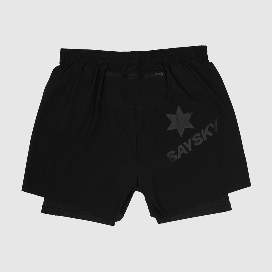Back view of a pair of the SAYSKY Men's 2 In 1 Pace Shorts 5